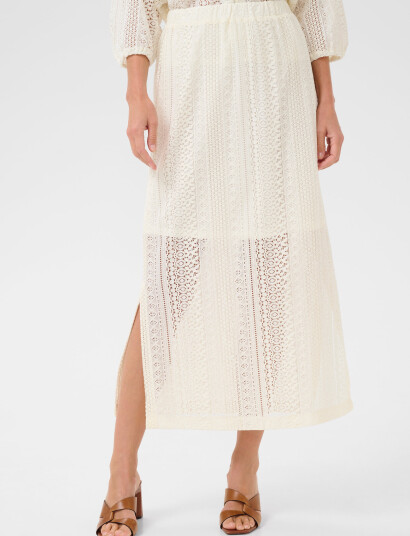 Cream Crrubby Lace Skirt - Cream - 36