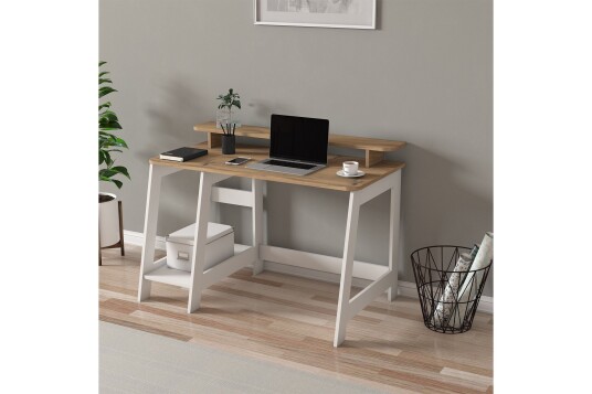 Voiture Skrivebord 60x120 cm Hvit/Eik