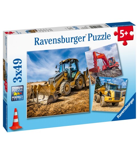 Ravensburger Digger At Work! 3x49P Gulv Ravensburger Digger At Work! 3x49P Gulv