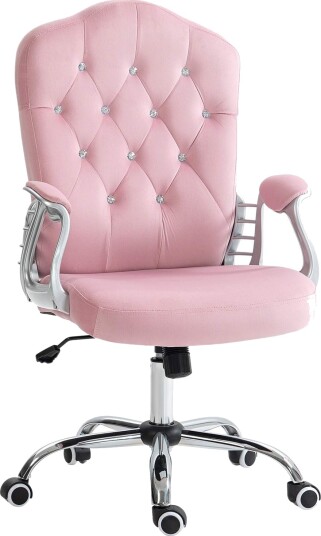 Ergonomisk rosa kontorstol for kvinner