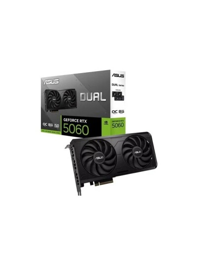 ASUS GeForce RTX 5060 DUAL EVO 8GB GDDR7 RAM Grafikkort ASUS GeForce RTX 5060 DUAL EVO 8GB GDDR7 RAM Grafikkort