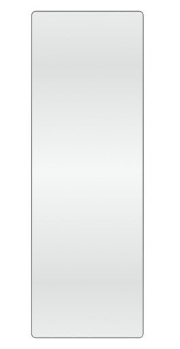 Loevschall Refine Square speil, 55x160 cm, sort