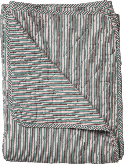 Au Maison Quilt Ethnic Stripe Petrol 140X180 Cm STRIPE PETROL 140X180 cm