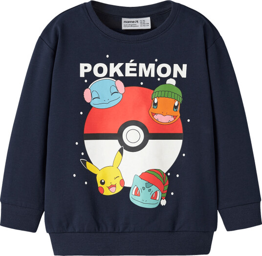 Name It Nmmseven Pokemon Nreg Sweat Bru Sky Navy 86