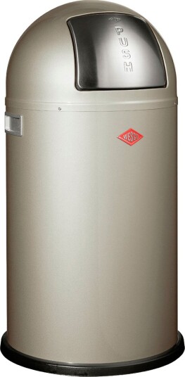 Wesco Pushboy Avfallsbøtte 50L New Silver