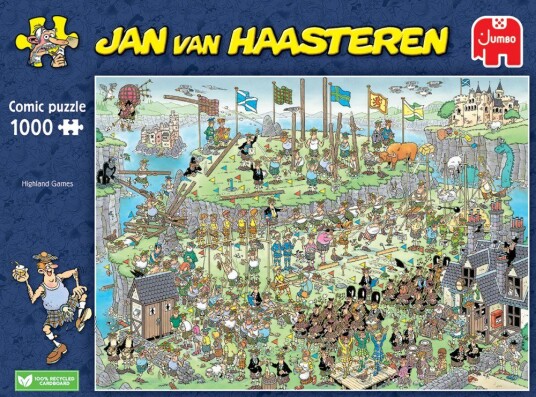 Jan Van Haasteren Highland Games Puslespill 1000 brikker Jumbo