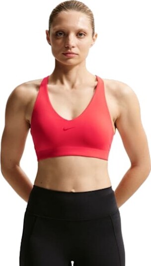 Nike Dri FIT Universa Medium Support Bra Dame Lt Crimson/University Red/University Red XS