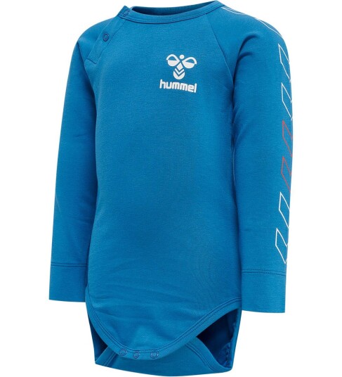 Hummel Body L/æ hmlCody Blå 1 år 80 Langermet Body Hummel Body L/æ hmlCody Blå 1 år 80 Langermet Body
