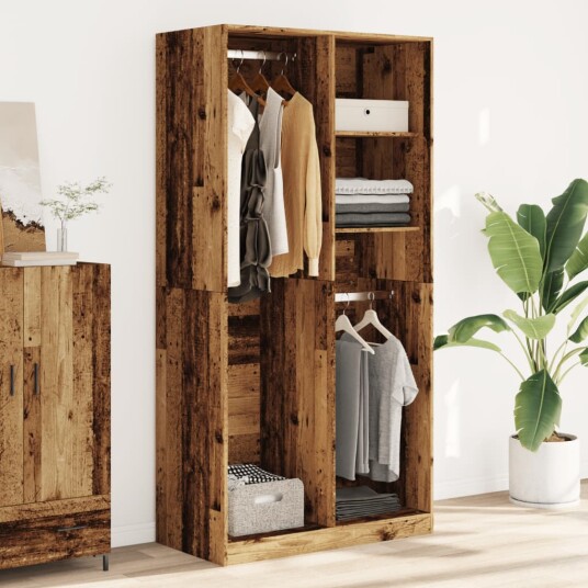 Garderobe gammelt tre 100x50x200 cm konstruert tre Garderobe gammelt tre 100x50x200 cm konstruert tre