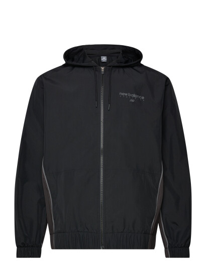 New Balance Linear Graphic Woven Jacket Black L New Balance Linear Graphic Woven Jacket Black L