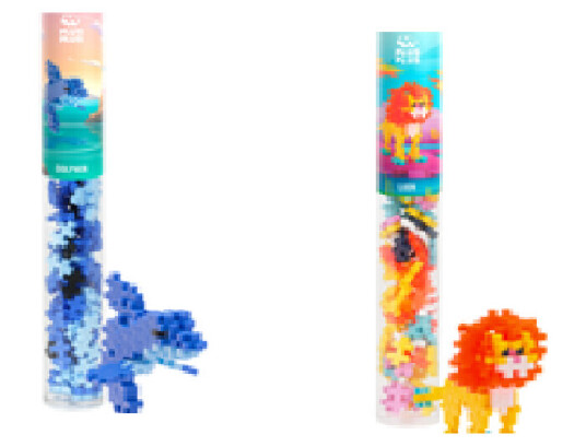Plus Plus Dolphin & Lion / 2x 100 pcs Tube Bundle
