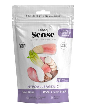Dibaq Hypoallergeniske Hundegodbiter med Sjøtorsk 100 g - Sunn Belønning for Hund