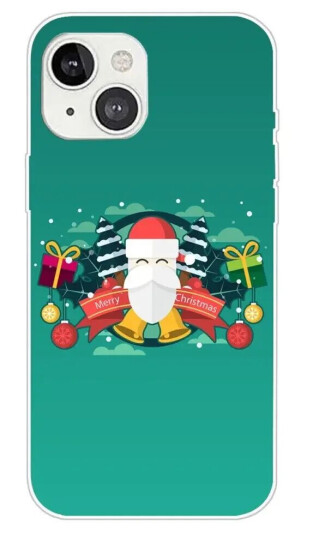 INCOVER iPhone 15 Fleksibelt Plast Jul Deksel - Merry Christmas - Julenissen