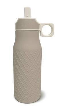 Nuuroo Lindi drikkeflaske i silikon 450 ml Cobble stone