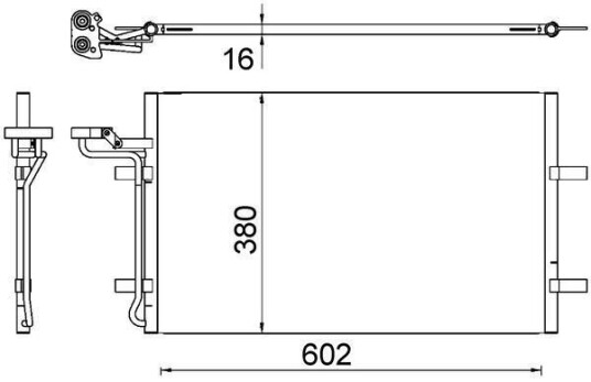 Kondensator MAHLE ORIGINAL AC 725 000S