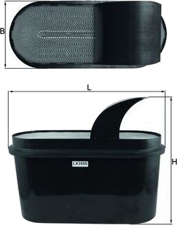 MAHLE LX 3555 Luftfilter MAHLE LX 3555 Luftfilter