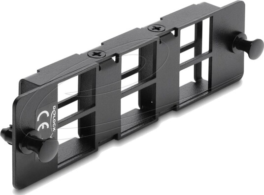Delock Adapterpanel For Keystone Moduler 6 Port Svart