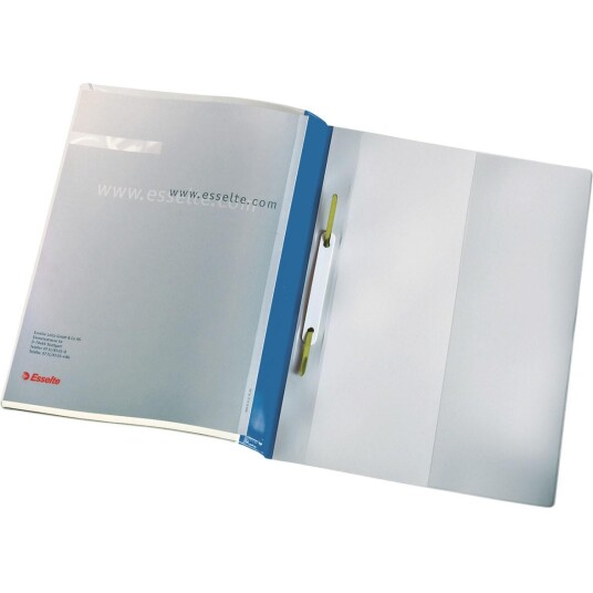 ESSELTE Flat File w/2 pock A4 Blue Box of 25
