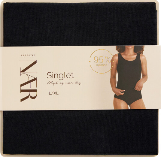 NÆR viskosesinglet sort L/XL 1 stk