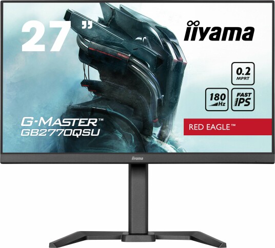 iiyama a G-MASTER Red Eagle GB2770QSU-B6 - LED monitor - gaming - 27" - 2560 x 1440 WQHD @ 180 Hz - Fast IPS - 400 cd/m² - 1200:1 - 0.2 ms - HDMI, iiyama a G-MASTER Red Eagle GB2770QSU-B6 - LED monitor - gaming - 27" - 2560 x 1440 WQHD @ 180 Hz - Fast IPS - 400 cd/m² - 1200:1 - 0.2 ms - HDMI,