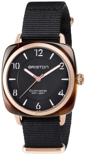 Briston Dameklokke 17536.PRA.T.1.NB Chic Sort/Tekstil
