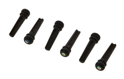 Taylor Bridge Pin Ebony/Abalone Set Taylor Bridge Pin Ebony/Abalone Set