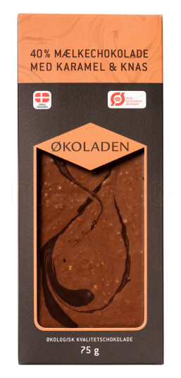 Økoladen Sjokolade Melk Karamell/knas Ø 40% 75g Økoladen Sjokolade Melk Karamell/knas Ø 40% 75g