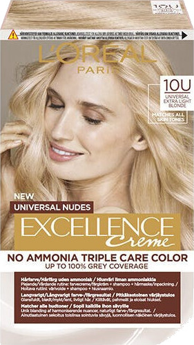 L'Oréal Excellence Universal Nudes 10U Universal Lightest Blonde 1 stk Hårfarge