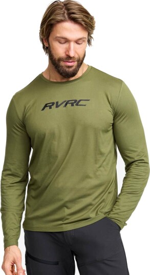 Revolutionrace Herre Overdeler Langermede skjorter Mission Long sleeved T shirt Herre Cypress XS