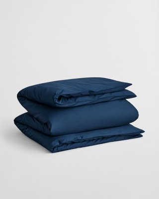Dobbeltdynetrekk i sateng 200x220cm MARINE 260x240
