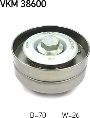 Løpehjul, vifterem SKF VKM 38600