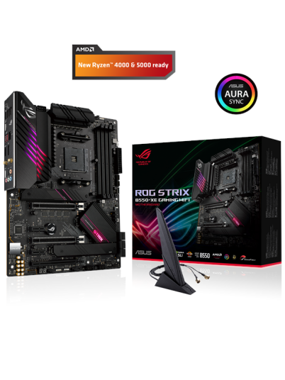 ASUS ROG STRIX B550-XE GAMING WIFI Hovedkort - AMD B550 - AMD AM4 socket - DDR4 RAM - ATX ASUS ROG STRIX B550-XE GAMING WIFI Hovedkort - AMD B550 - AMD AM4 socket - DDR4 RAM - ATX