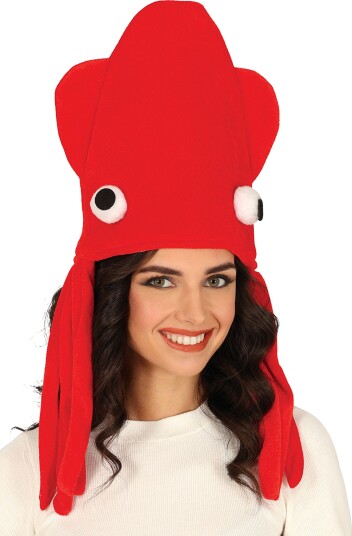Fiestas Guirca Hatt Blekksprut Rød One size 13763