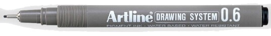 Artline Drawing System Fineliner 0,6 Mm Blå