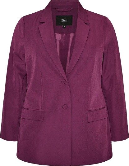 Zizzi Blazer caKaisa L/S Blazer Lilla Zizzi Blazer caKaisa L/S Blazer Lilla