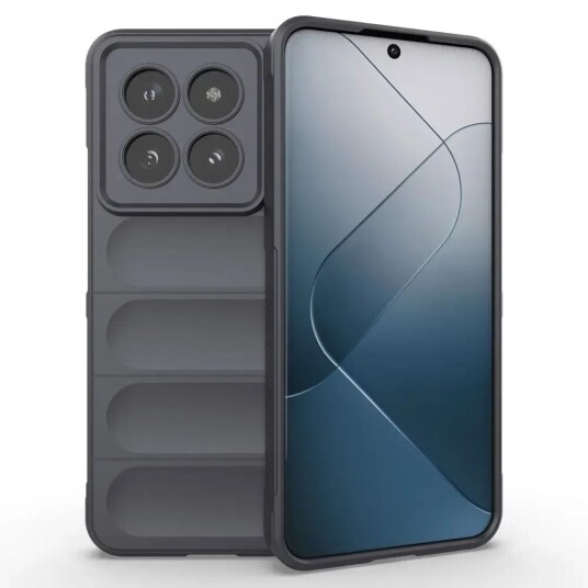 INCOVER Xiaomi 14 Pro Fleksibelt Plastdeksel - Grå INCOVER Xiaomi 14 Pro Fleksibelt Plastdeksel - Grå