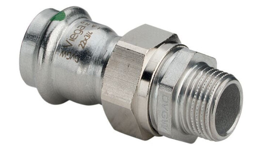 Viega Sanpress Inox Tippunion Pressfitting 22mmx3/4"