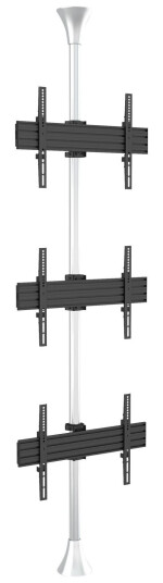 Multibrackets M Floor to Ceiling Mount Pro MBFC3U - monteringssett - for 3 LCD-skjermer - krom