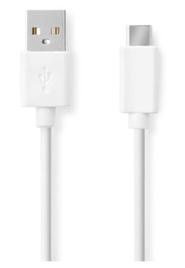 Nedis USB-kabel | USB 2.0 | USB-A Han | USB-C™ Hann | 60 W | 480 Mbps | Nikkel belagt | 1.00 m | Rund | PVC | Hvit | Boks Nedis USB-kabel | USB 2.0 | USB-A Han | USB-C™ Hann | 60 W | 480 Mbps | Nikkel belagt | 1.00 m | Rund | PVC | Hvit | Boks