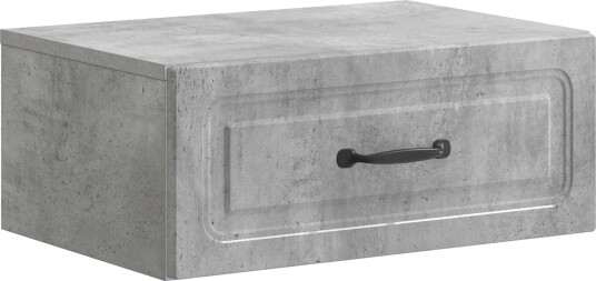  Vegghengt Nattbord Betonggrå 49 x 34,5 x 20 cm Konstruert tre
