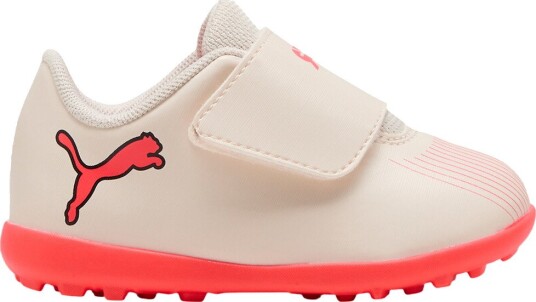 PUMA Future 9 Play Borrelås TT The Arrival Sukkermandel/PUMA White/Ultra Red/PUMA Svart Små barn Turf (TF) størrelse 21 PUMA Future 9 Play Borrelås TT The Arrival Sukkermandel/PUMA White/Ultra Red/PUMA Svart Små barn Turf (TF) størrelse 21