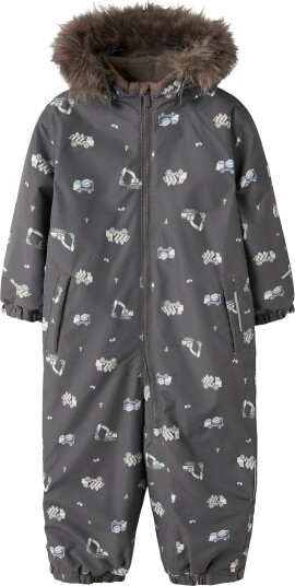 Name It   Vinter overall nmmSnow10 Suit Aop   Grå