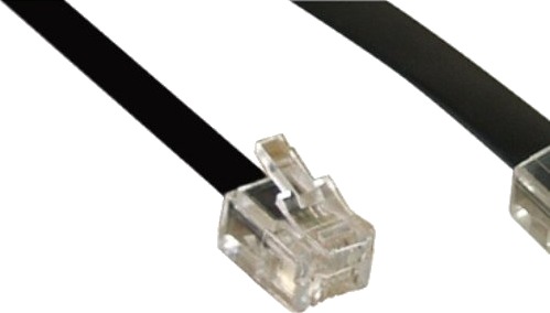Inline 18866 6 M Rj45 Rj11 Sort Hankjønn Hankjønn