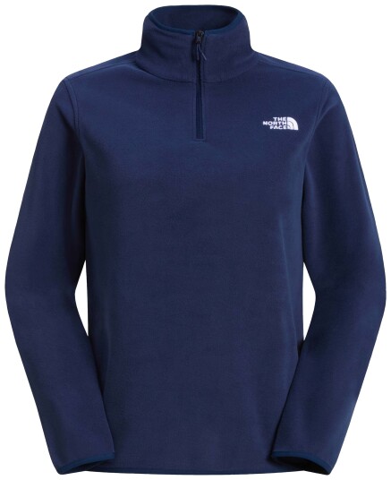 The North Face Women"s Glacier Fleece 1/4 Zip Jacket Summit Navy L