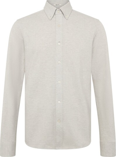 Gant Reg Jersey Pique Stretch Shirt Beige XXL
