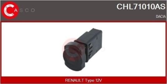 Varselblinklysbryter CASCO CHL71010AS