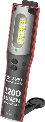Haj Light Oppladbart Inspeksjonslys 1200 Lumen + 250 Lumen Topplys Med Dimbart Frontlys 1200/