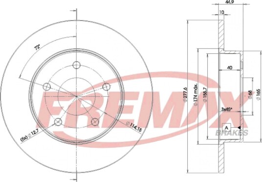 Bremseskive FREMAX BD-4101