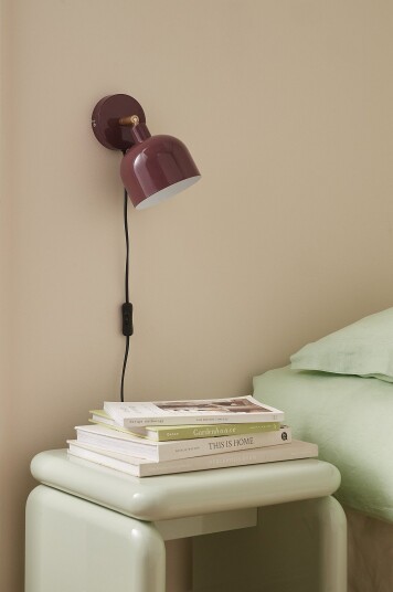 Ellos Home   Vegglampe Glossy   Lilla