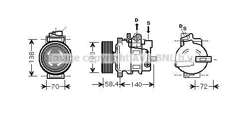 AC kompressor AVA Clever Choice AIAK262 AC kompressor AVA Clever Choice AIAK262